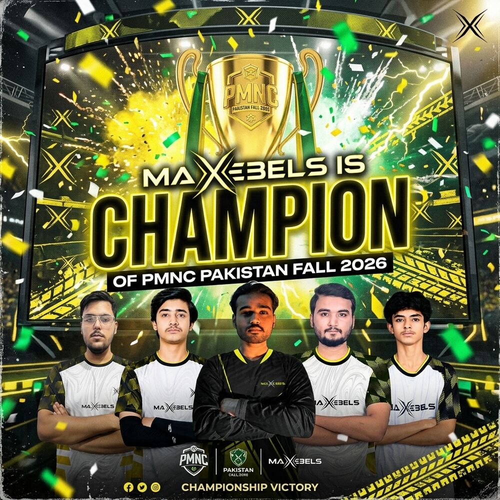 MaXebels — champions of PMNC Pakistan Fall 2026